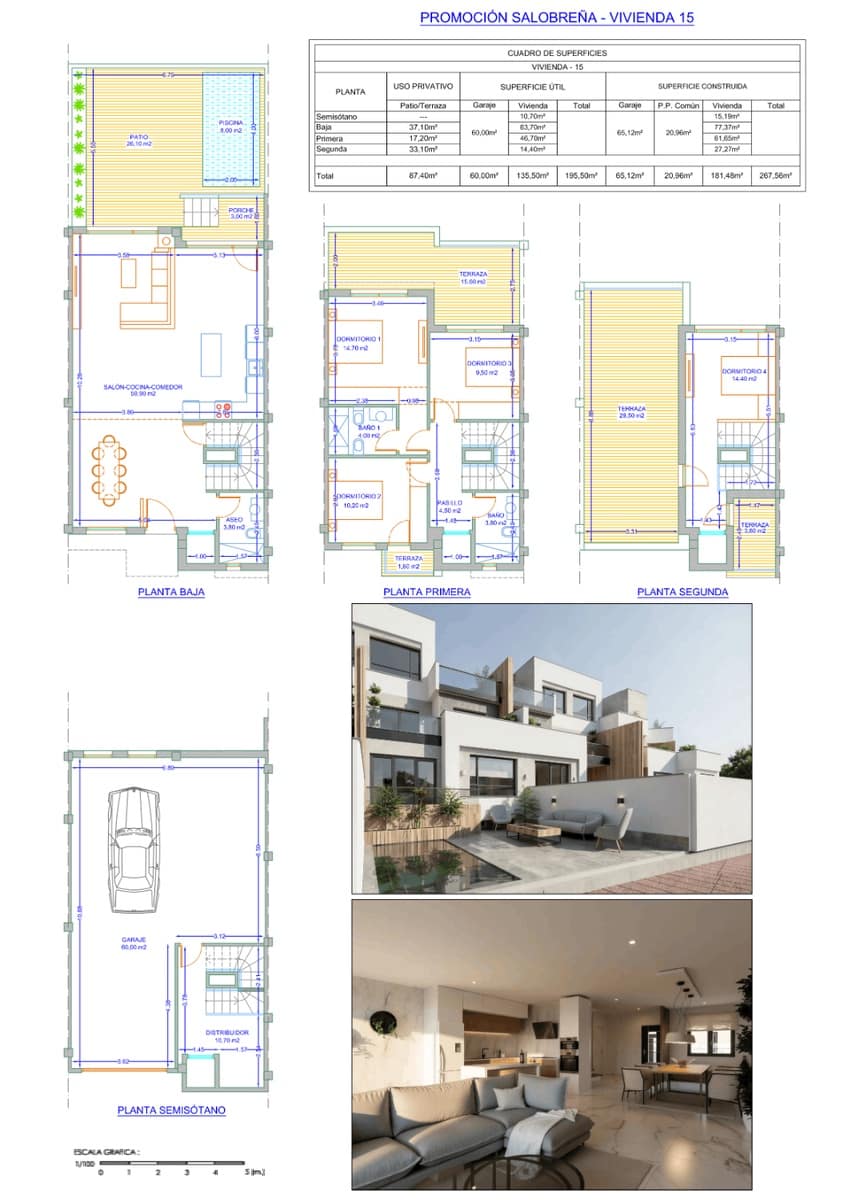 4 Zimmer Reihenhaus zu verkaufen in Salobrena mit Pool Garage - 711.000 € (Ref: 10085557)