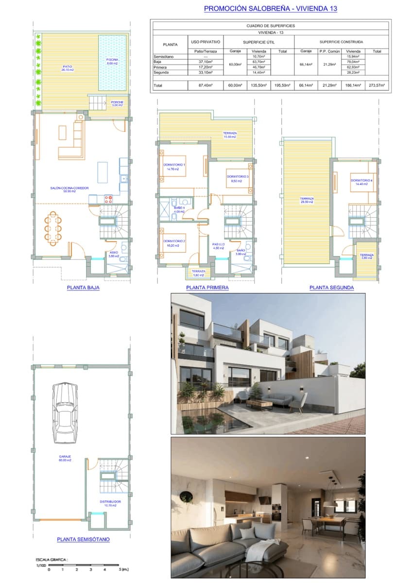 4 Zimmer Reihenhaus zu verkaufen in Salobrena mit Pool Garage - 726.000 € (Ref: 10085559)