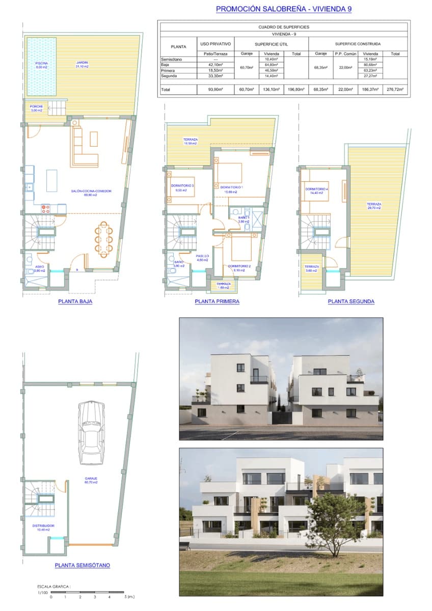 4 sovrum Semi-fristående Villa till salu i Salobrena med pool garage - 828 500 € (Ref: 10085562)