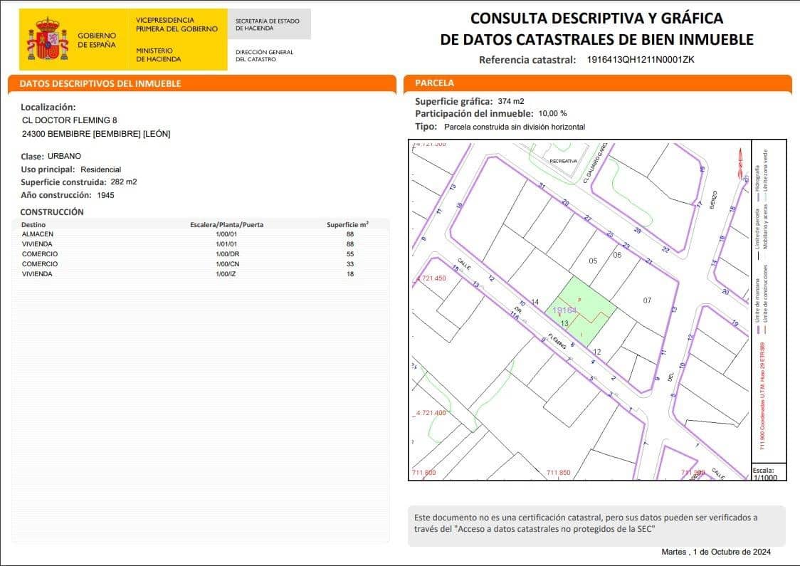 5 soveværelse Villa til salg i Bembibre - € 65.000 (Ref: 8554234)