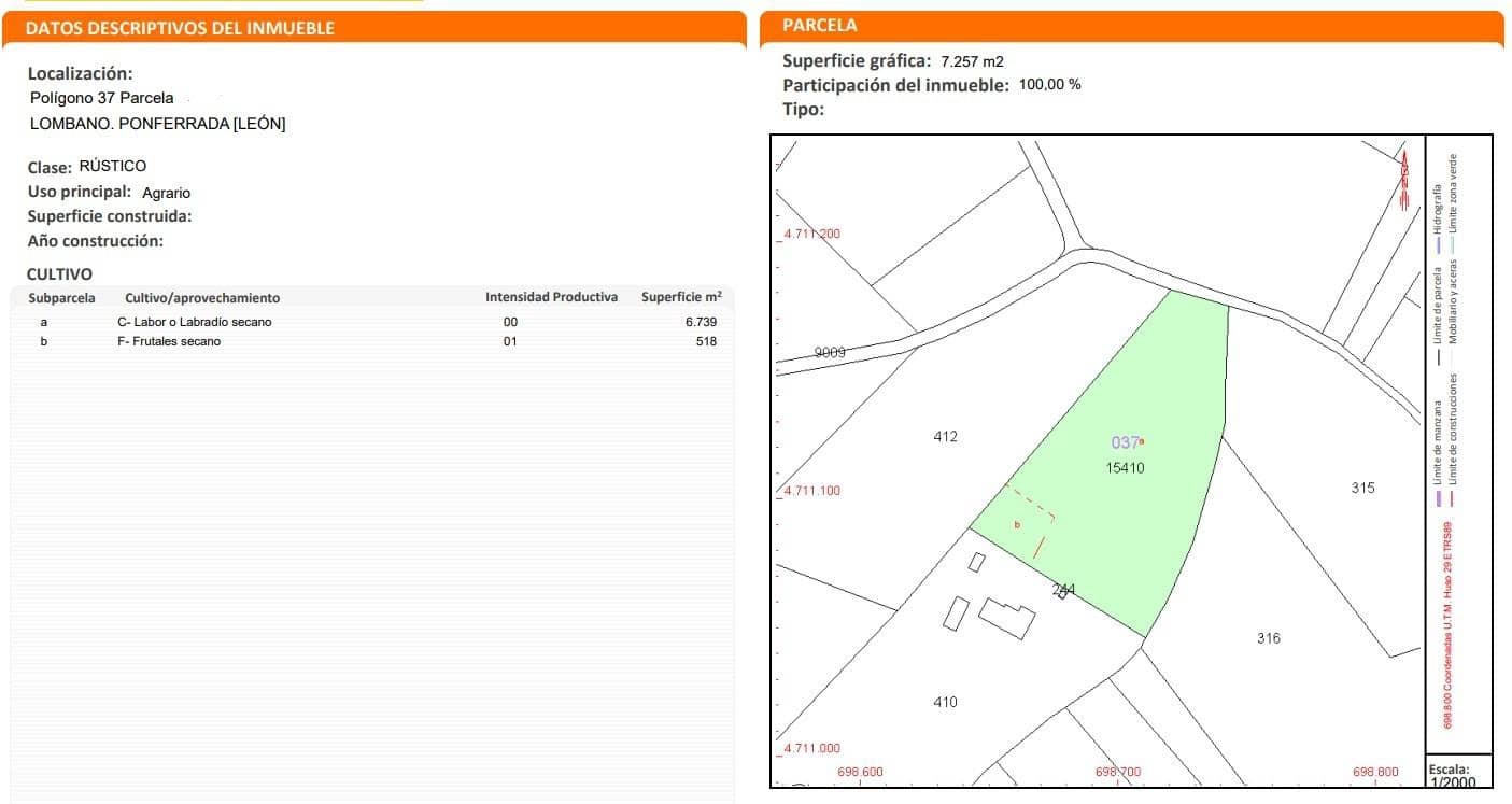 Finca/Landehus til salg i Ponferrada - € 25.000 (Ref: 8828552)