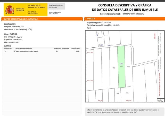 Finca/Landehus til salg i Dehesas, Ponferrada - € 68.000 (Ref: 9169600)