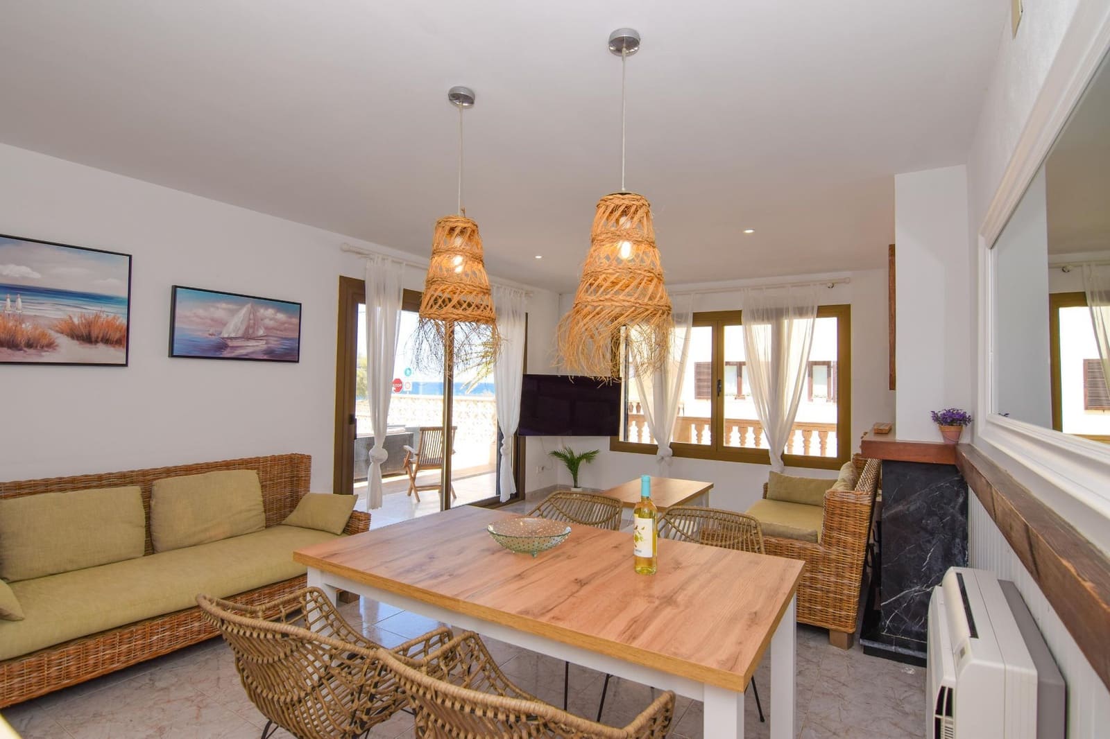 3 soveværelse Villa til leje i Colonia de Sant Pere / Colonia de San Pedro med garage - € 2.400 (Ref: 8370558)