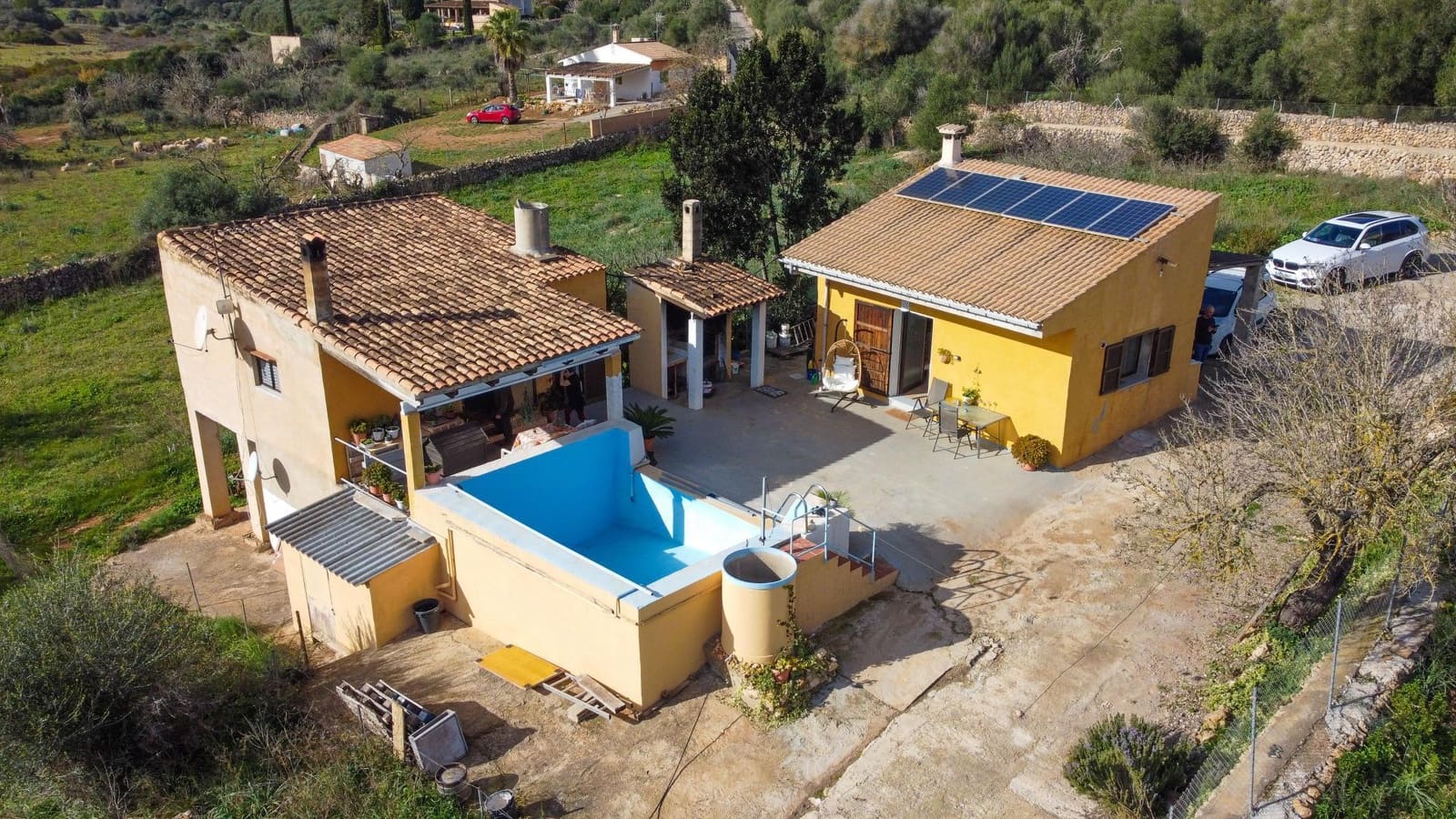 2 chambre Finca/Maison de Campagne à vendre à Santa Margalida avec piscine garage - 360 000 € (Ref: 8763393)