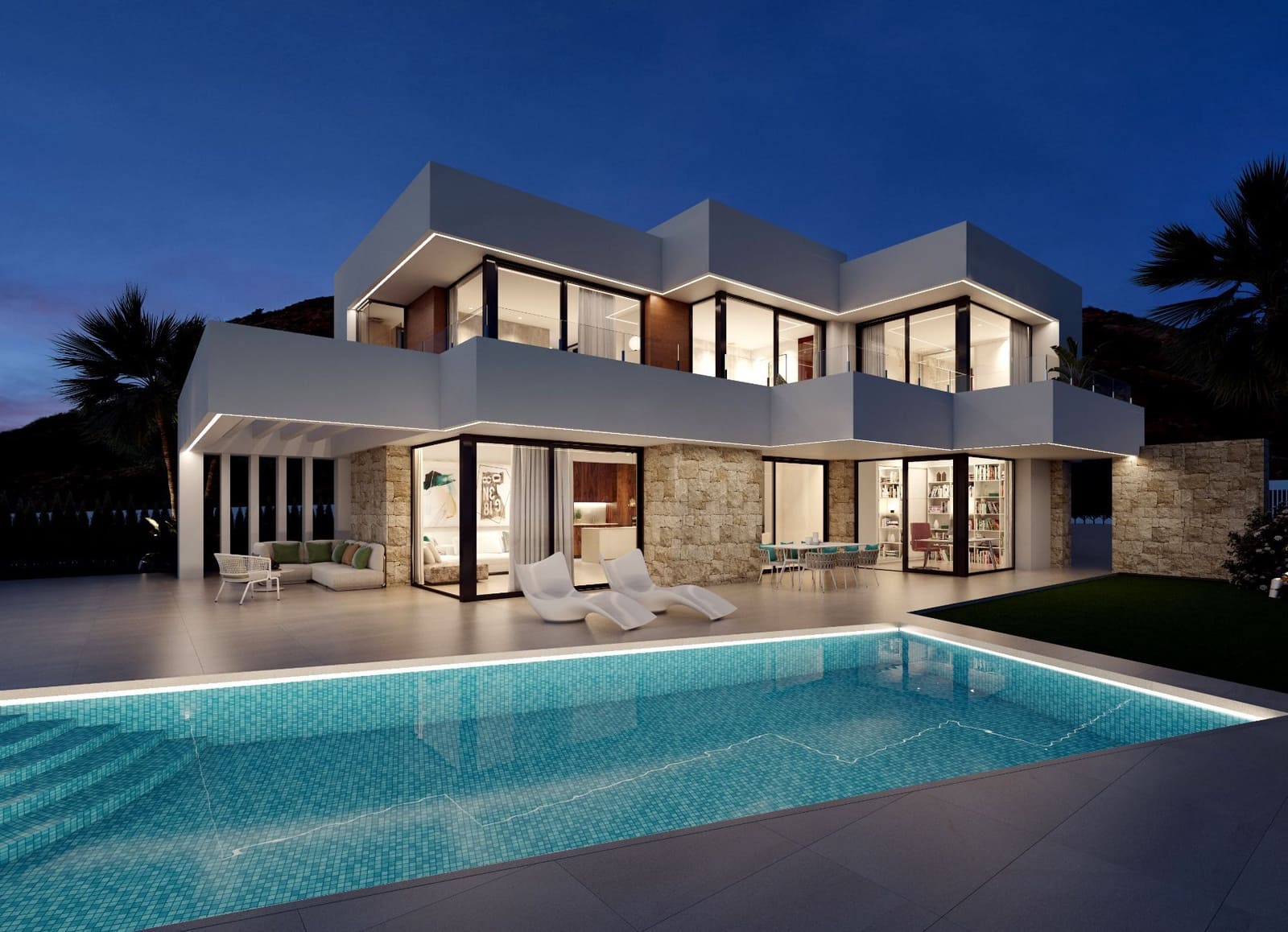 4 bedroom Villa for sale in Finestrat with pool garage - € 1,395,000 (Ref: 6857336)