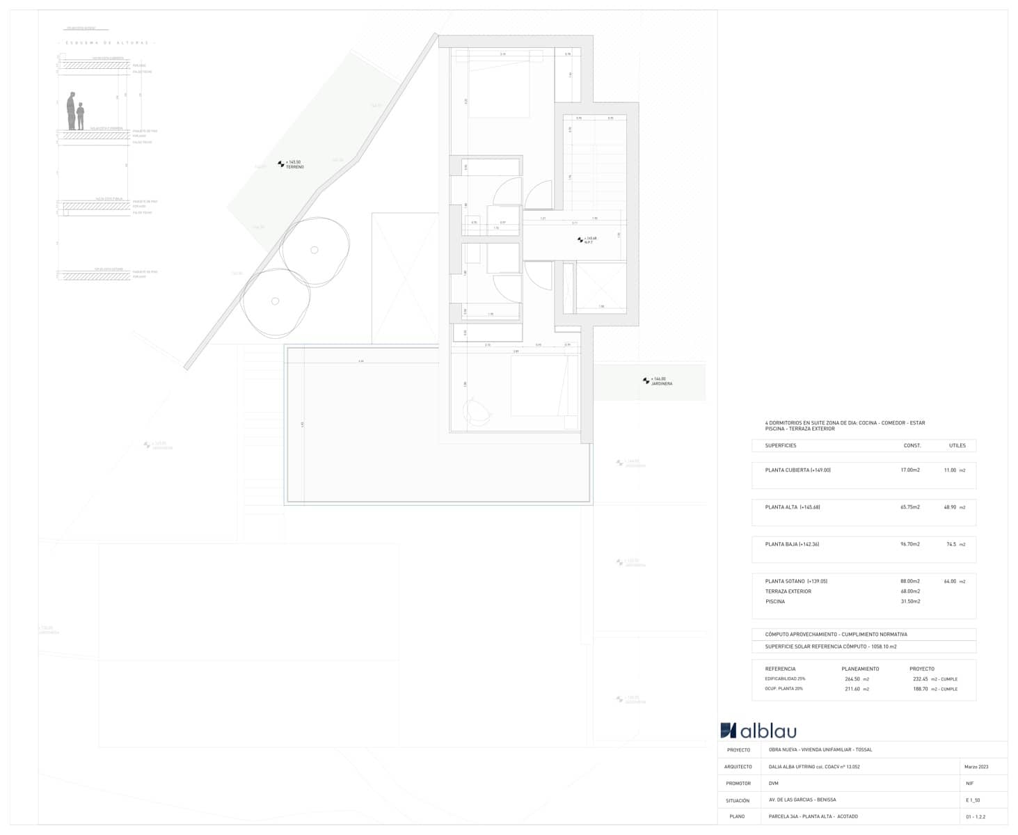 4 soverom Villa til salgs i Benissa med svømmebasseng garasje - € 2 200 000 (Ref: 8159260)
