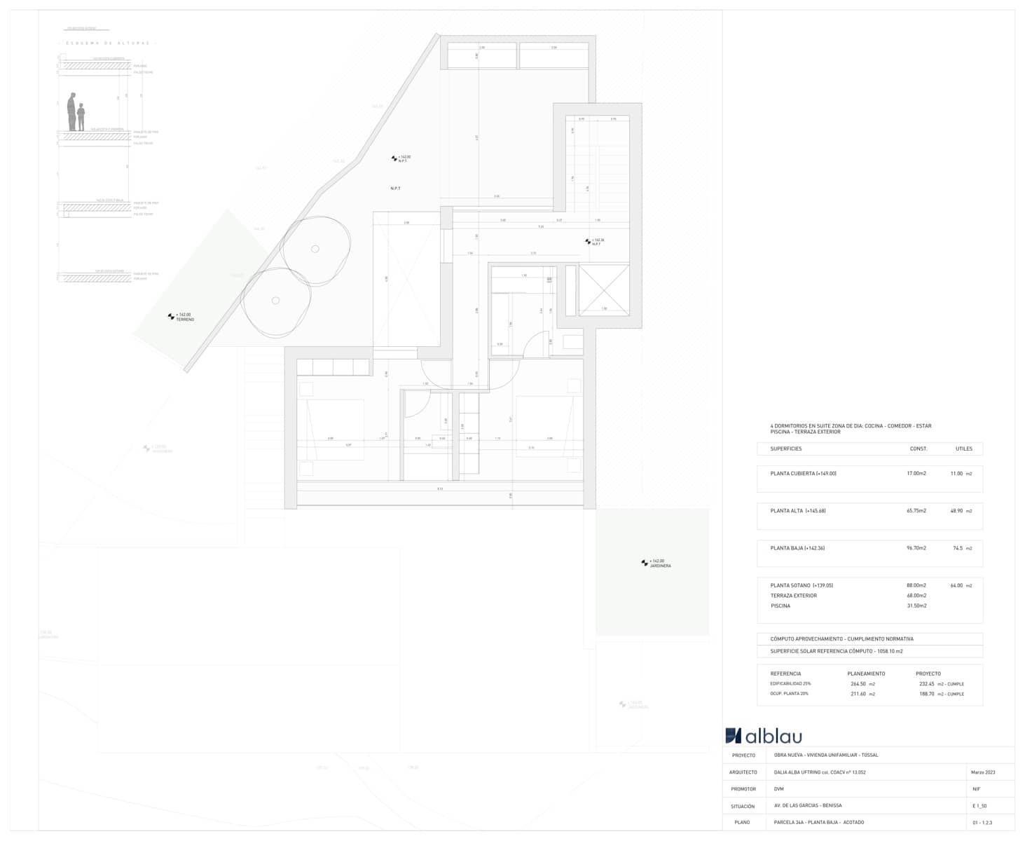 4 soverom Villa til salgs i Benissa med svømmebasseng garasje - € 2 200 000 (Ref: 8159260)