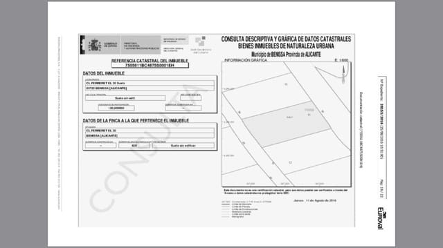 Byggetomt til salgs i Benissa - € 275 000 (Ref: 9972344)