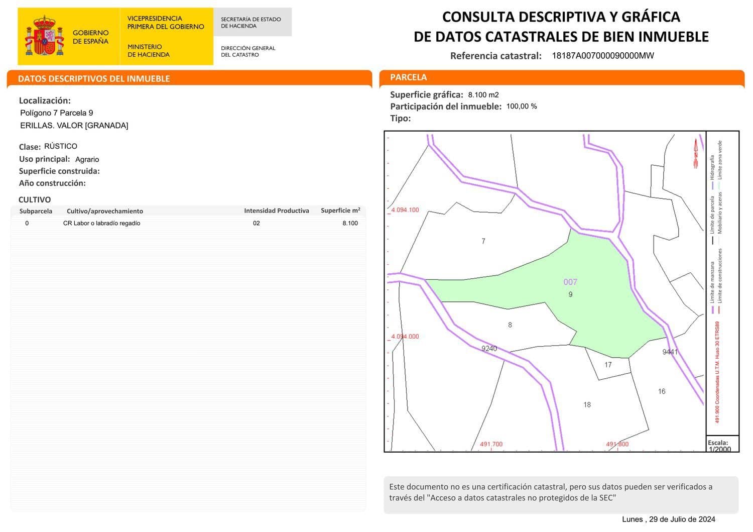 Grunde uden byggetilladelser til salg i Valor - € 29.000 (Ref: 10016905)