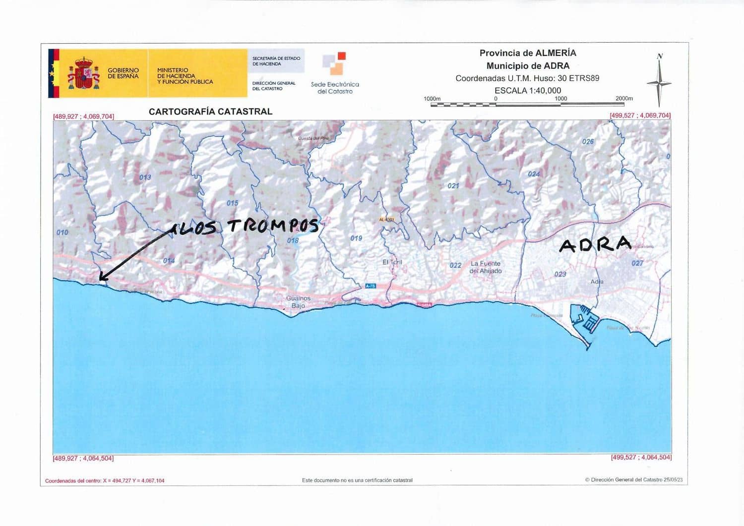 Teren niezagospodarowany na sprzedaż w Adra - 250 000 € (Ref: 8055668)