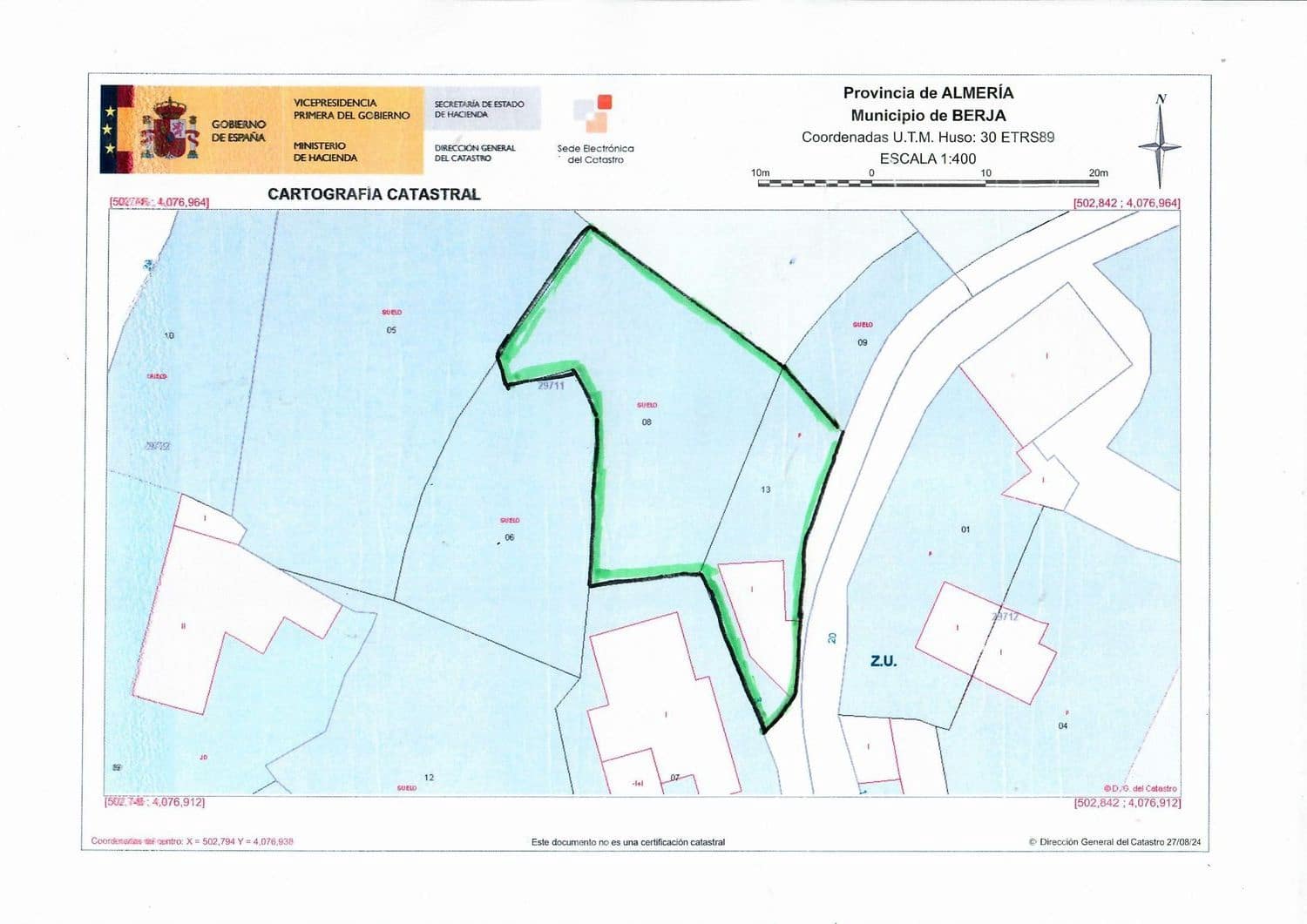 1 soveværelse Finca/Landehus til salg i Berja med garage - € 43.000 (Ref: 8488609)