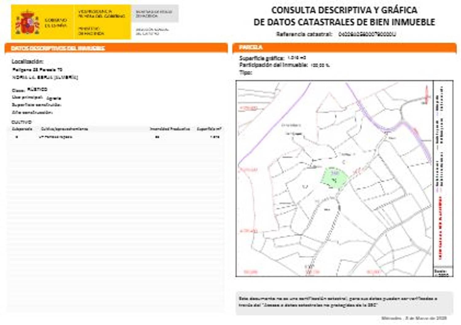 Terreno Não Urbanizado para venda em Berja - 27 000 € (Ref: 9483410)