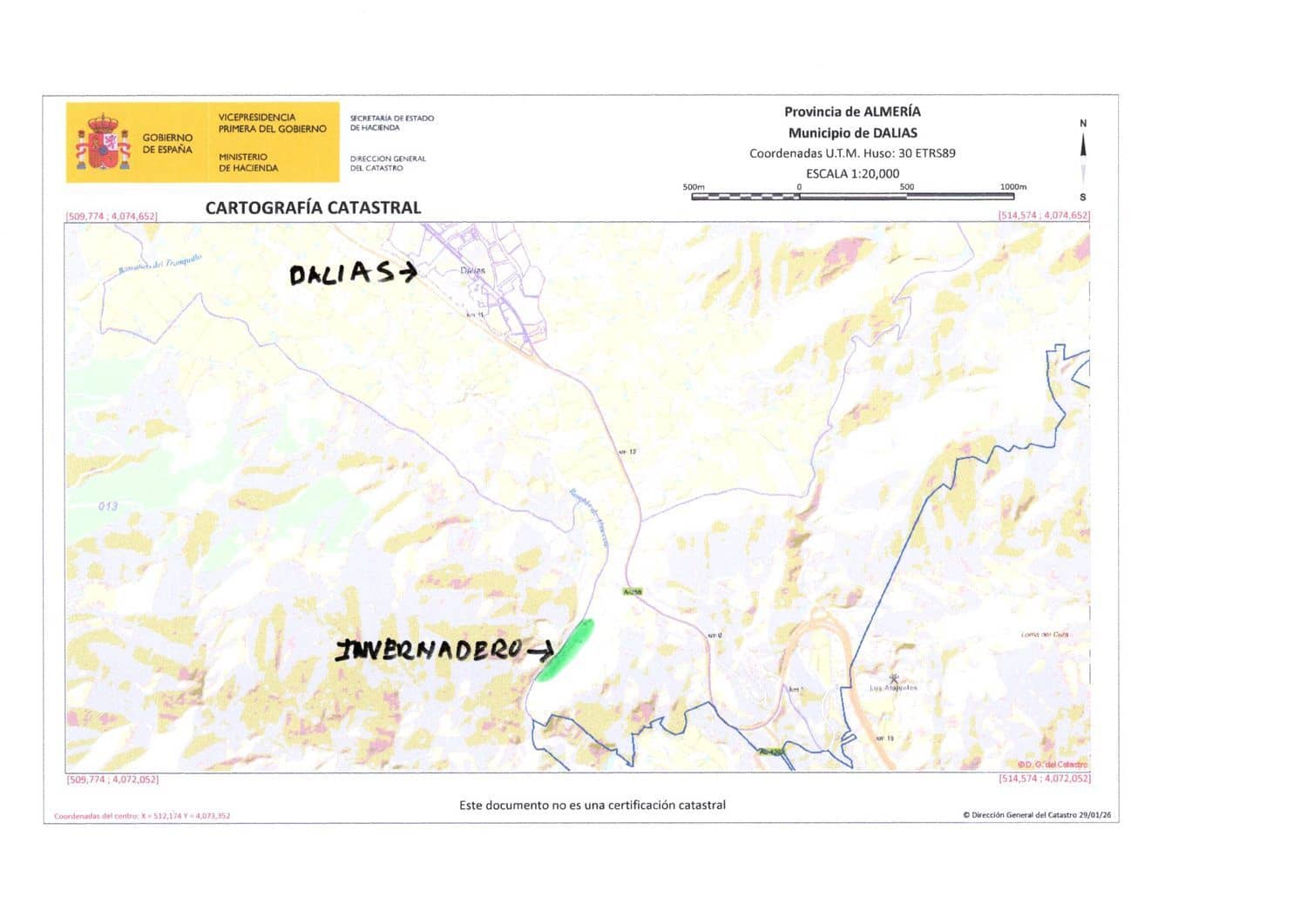 Ubebygd land til salgs i Dalias - € 200 000 (Ref: 9550553)