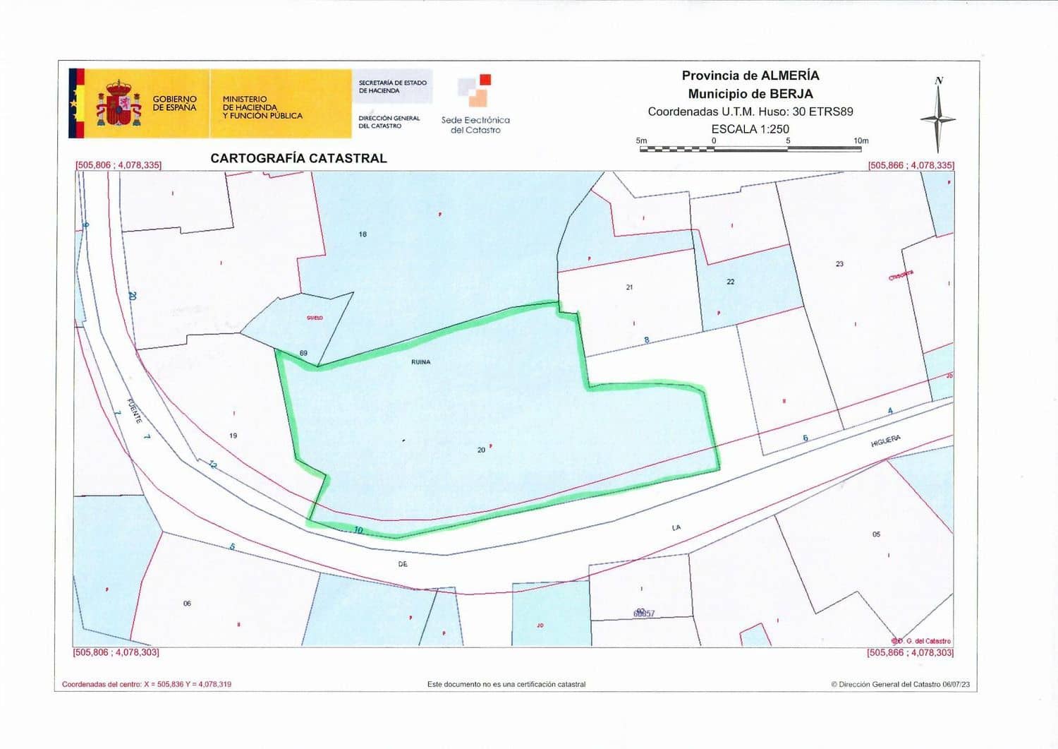 Undeveloped Land for sale in Berja - € 5,900 (Ref: 9721031)