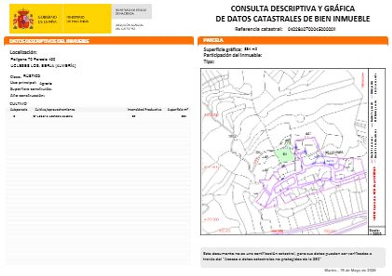 Landgrundstück zu verkaufen in Almeria Stadt - 36.000 € (Ref: 9848951)