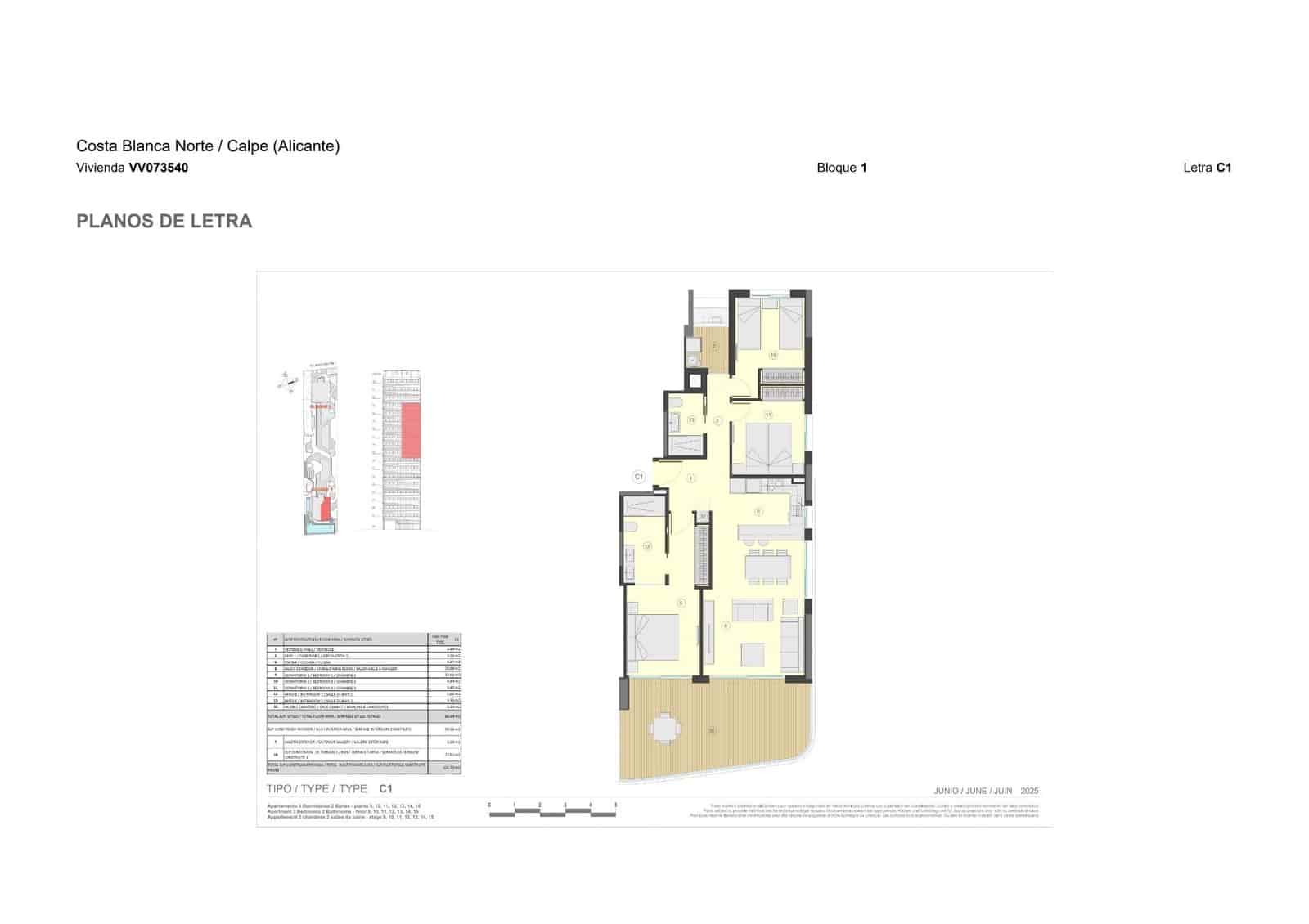 2 sypialnia Apartament na sprzedaż w Calpe / Calp z basenem garażem - 637 000 € (Ref: 10129529)