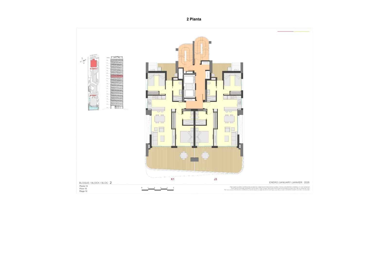2 sypialnia Apartament na sprzedaż w Calpe / Calp z basenem garażem - 637 000 € (Ref: 10129529)