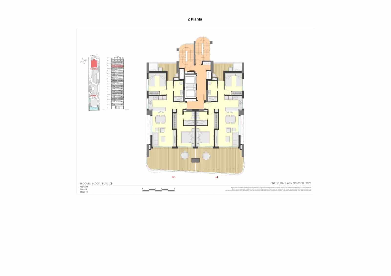 2 sypialnia Apartament na sprzedaż w Calpe / Calp z basenem garażem - 637 000 € (Ref: 10129529)