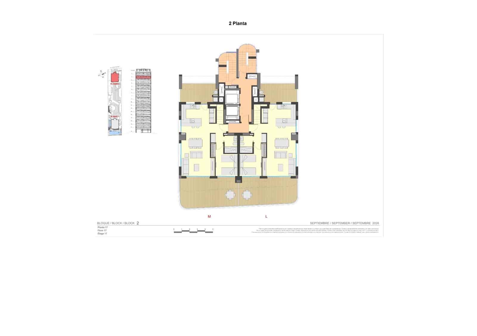 2 sypialnia Apartament na sprzedaż w Calpe / Calp z basenem garażem - 637 000 € (Ref: 10129529)