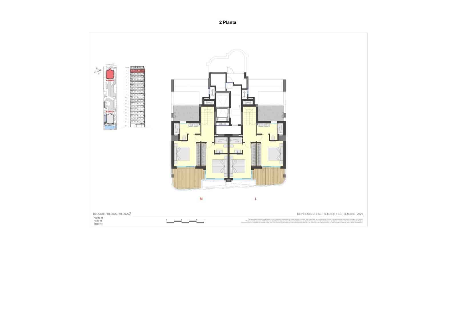2 sypialnia Apartament na sprzedaż w Calpe / Calp z basenem garażem - 637 000 € (Ref: 10129529)