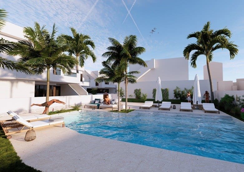 2 sypialnia Apartament na sprzedaż w Pilar de la Horadada z basenem - 249 900 € (Ref: 7135819)