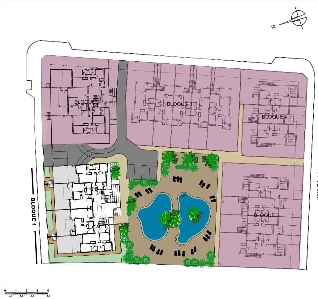 3 sypialnia Apartament na sprzedaż w Pilar de la Horadada z basenem garażem - 339 000 € (Ref: 7442659)