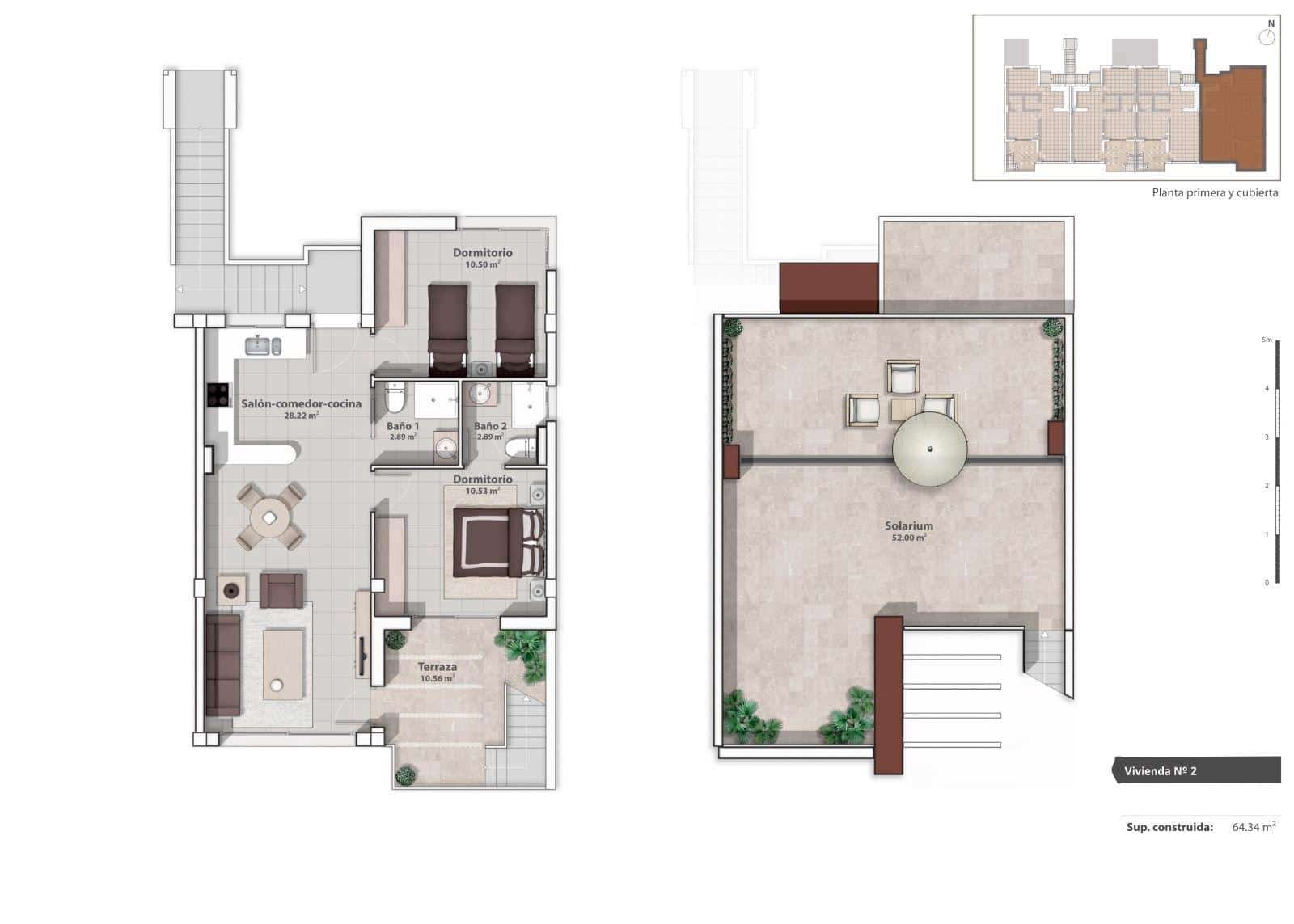 Apartamento de 2 habitaciones en San Pedro del Pinatar en venta con piscina - 229.000 € (Ref: 7791912)