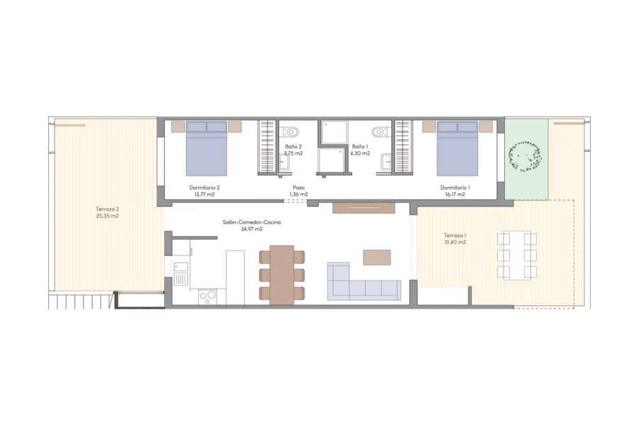 Apartamento de 3 habitaciones en Finestrat en venta con piscina - 389.900 € (Ref: 7842581)