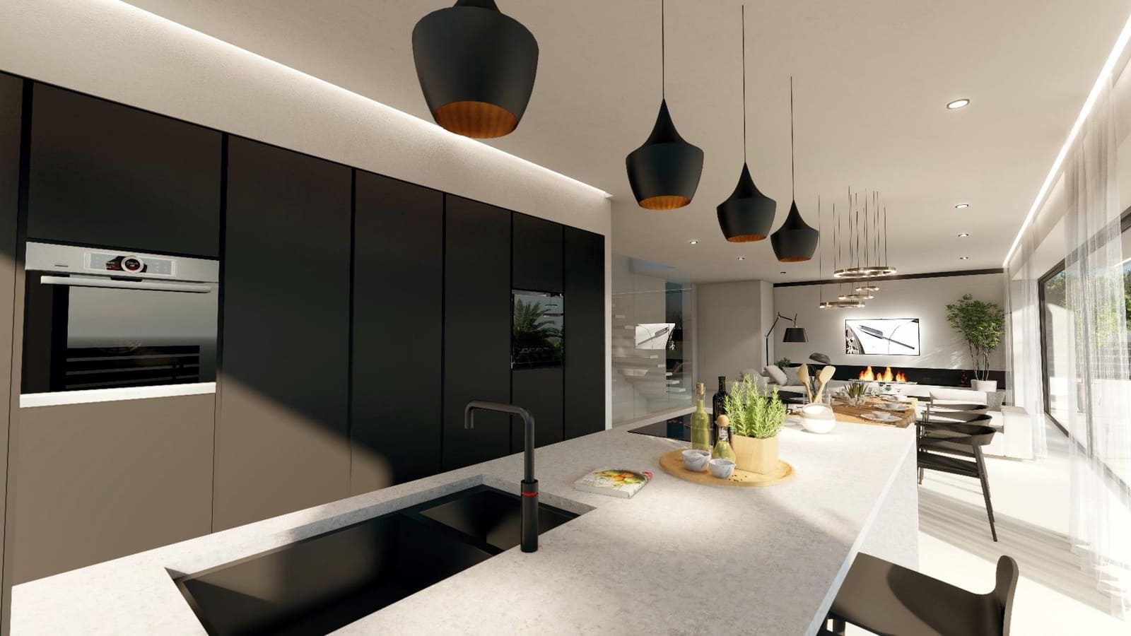 3 sypialnia Willa na sprzedaż w El Campello z basenem garażem - 1 150 000 € (Ref: 8094555)