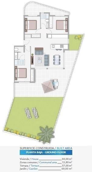 3 sypialnia Apartament na sprzedaż w Guardamar del Segura z basenem - 285 000 € (Ref: 8540558)