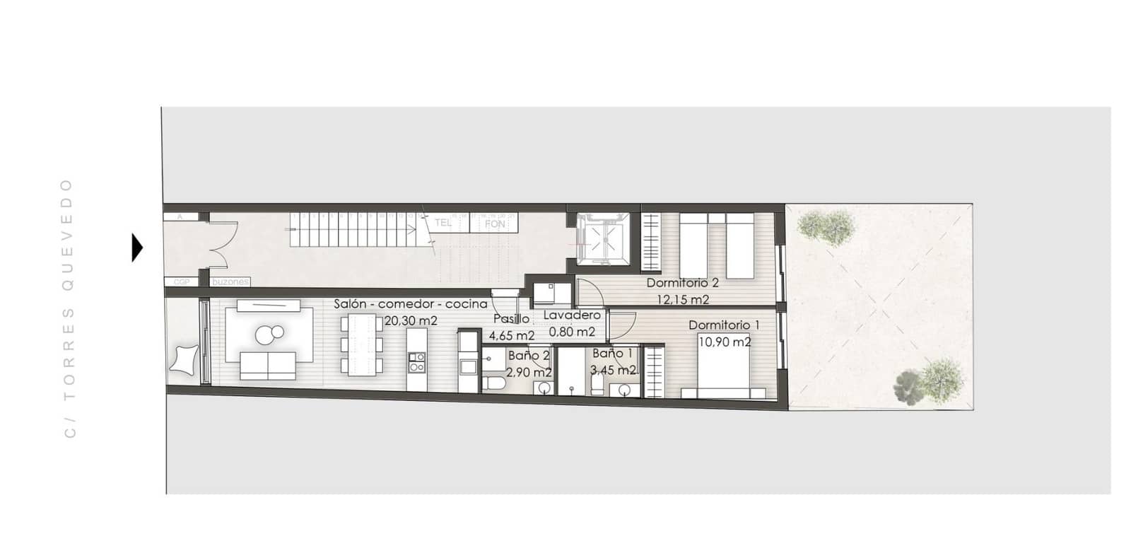 Apartamento de 2 habitaciones en Elche / Elx en venta - 165.000 € (Ref: 8894879)