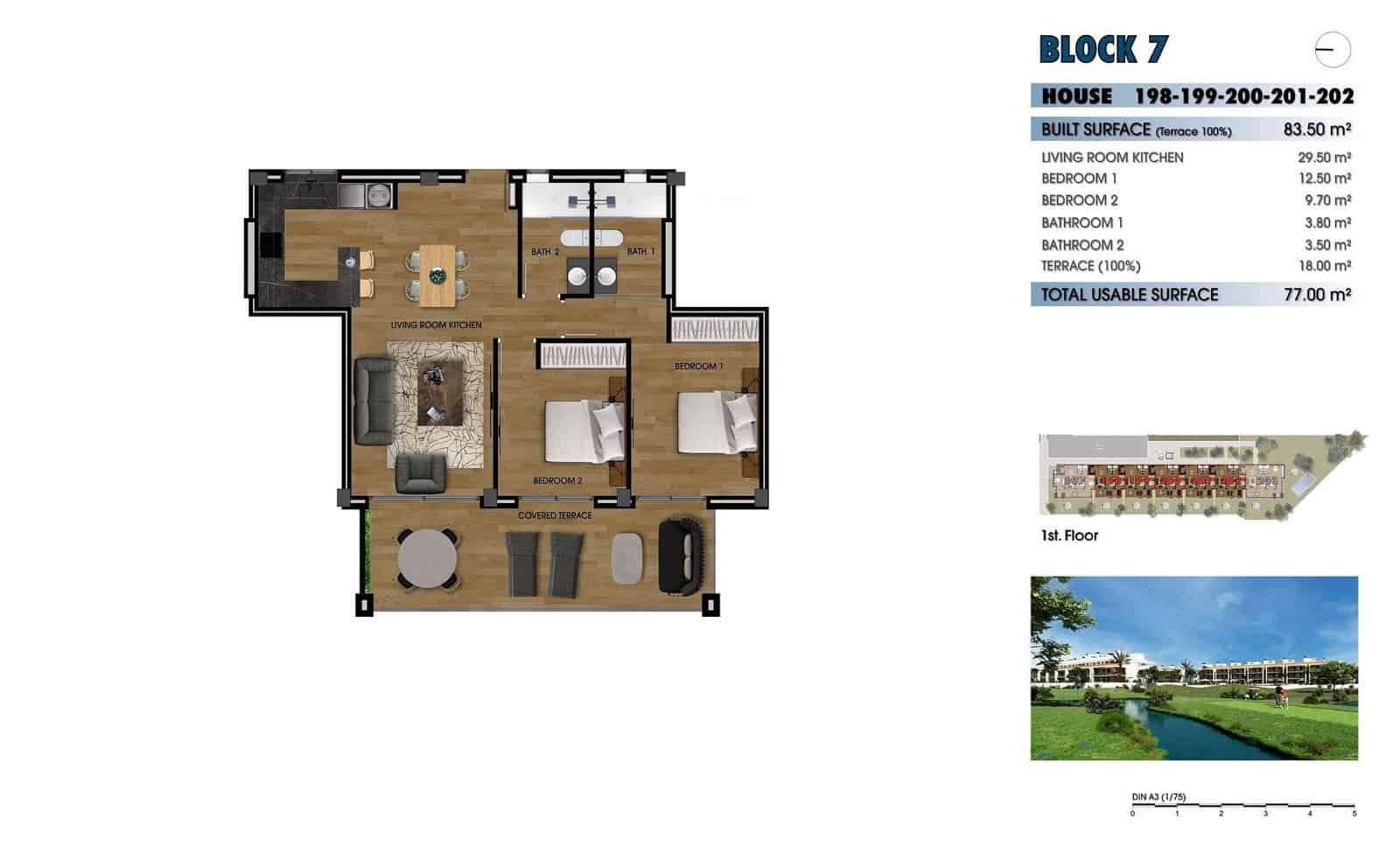 2 bedroom Apartment for sale in Los Alcazares with pool - € 255,000 (Ref: 9004693)