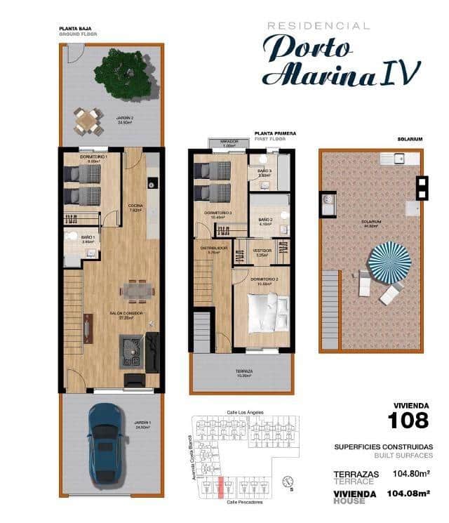 3 soveværelse Bungalow til salg i Torre de la Horadada - € 485.000 (Ref: 9374020)