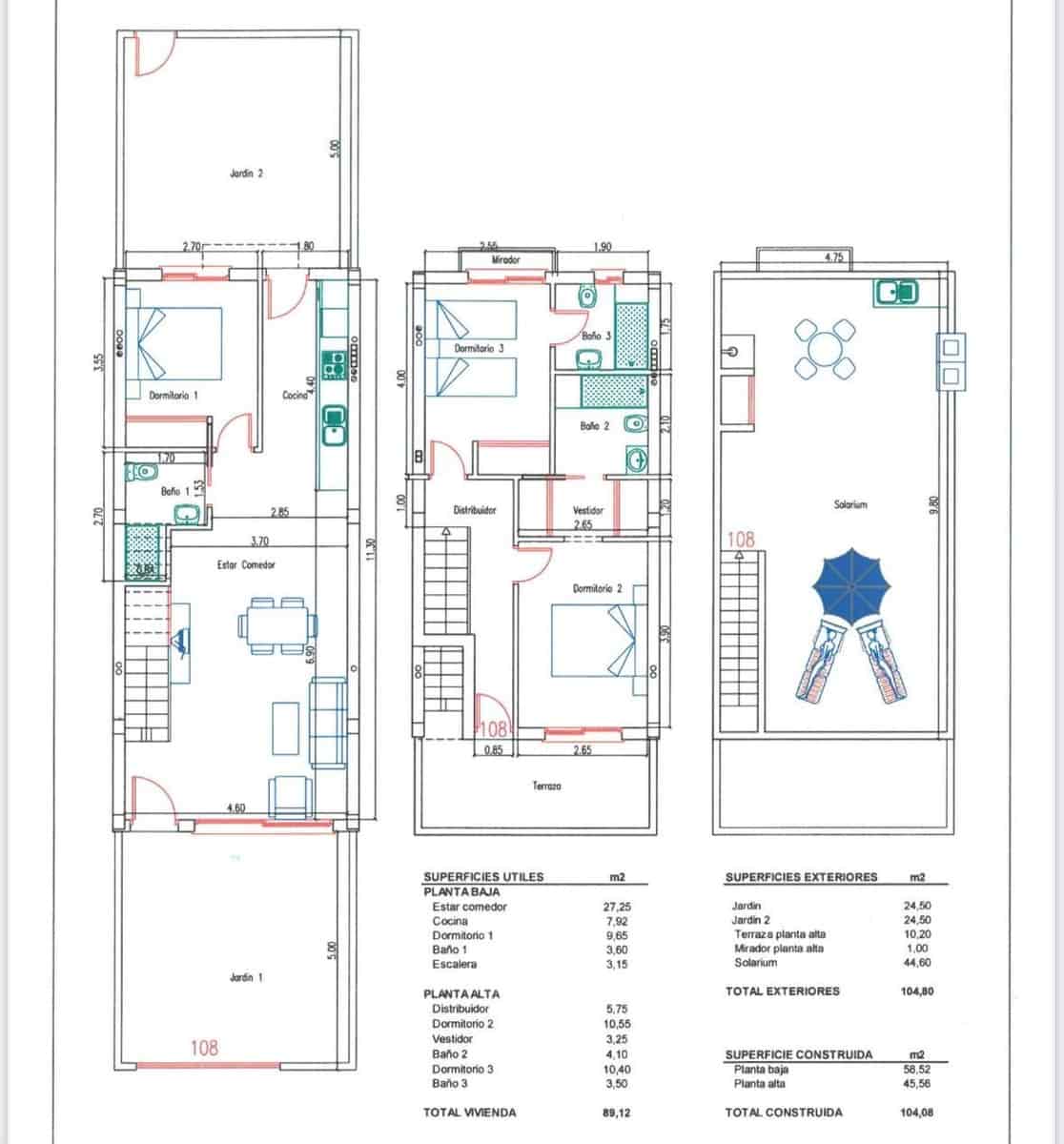 3 soveværelse Bungalow til salg i Torre de la Horadada - € 485.000 (Ref: 9374020)