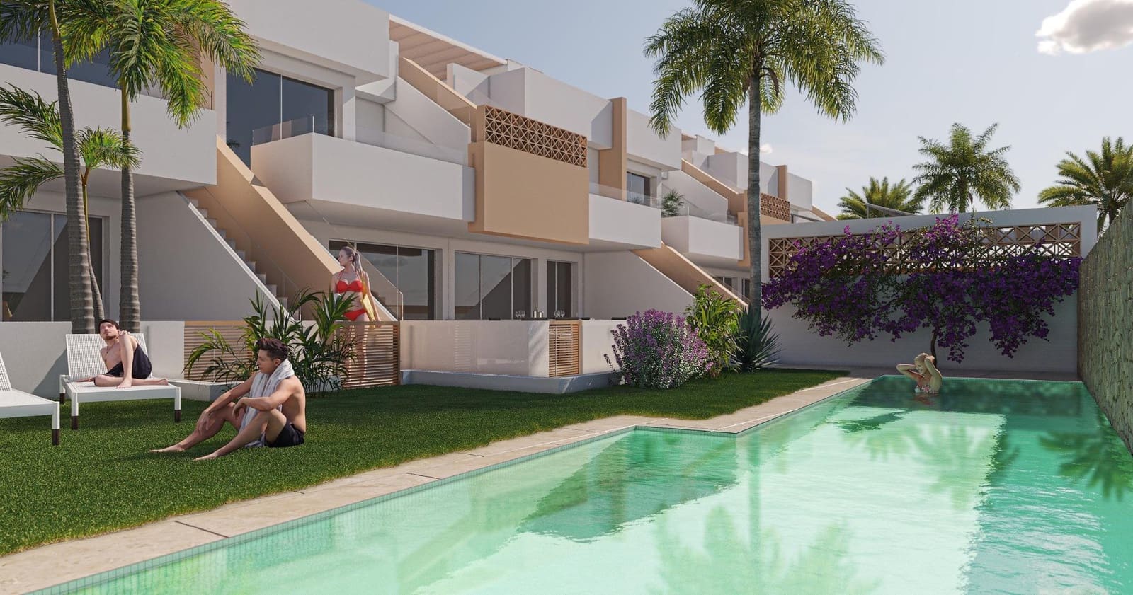 3 chambre Bungalow à vendre à Pilar de la Horadada avec piscine - 289 900 € (Ref: 9829140)