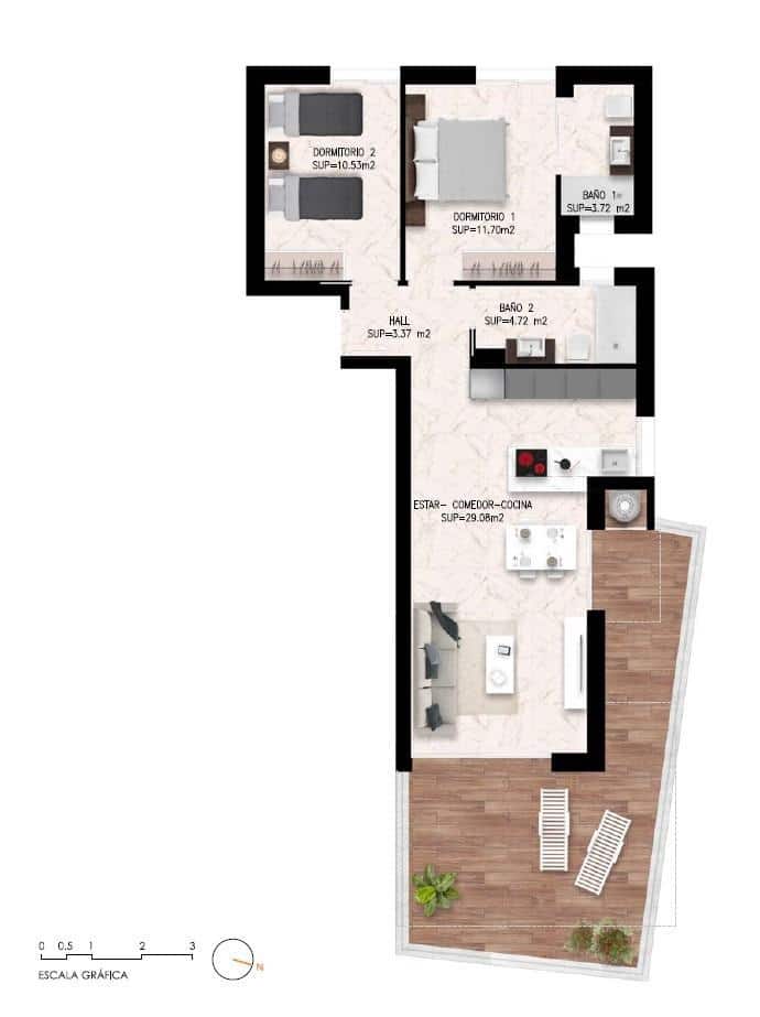 2 camera da letto Appartamento in vendita in Torrevieja con piscina - 293.000 € (Rif: 10047518)