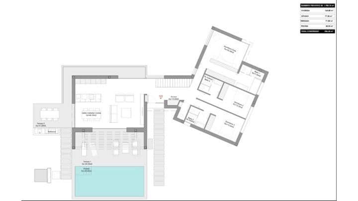 4 soverom Villa til salgs i Las Colinas Golf med svømmebasseng garasje - € 1 450 000 (Ref: 9049059)