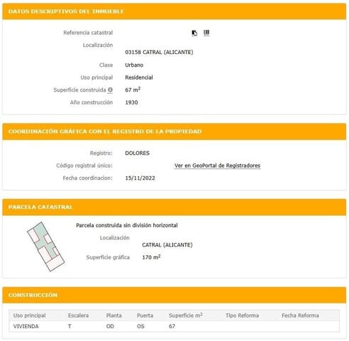 Building Plot for sale in Catral - € 65,000 (Ref: 9388354)