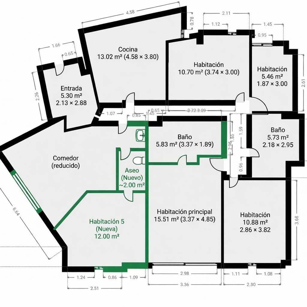 4 Zimmer Apartment zu verkaufen in Elche / Elx mit Garage - 250.000 € (Ref: 9720201)