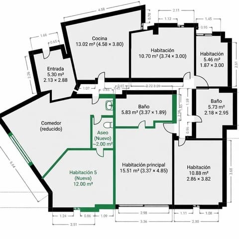 4 Zimmer Apartment zu verkaufen in Elche / Elx mit Garage - 250.000 € (Ref: 9720201)