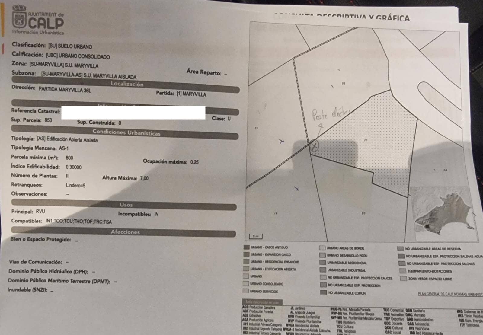 Terrain à Bâtir à vendre à Calpe / Calp - 135 000 € (Ref: 9241081)