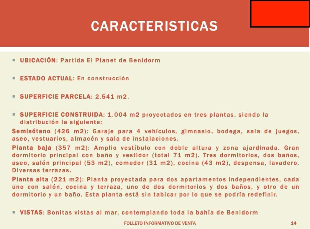 4 Zimmer Villa zu verkaufen in Benidorm - 1.000.000 € (Ref: 9241110)