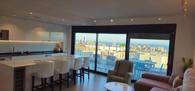 3 sypialnia Penthouse na sprzedaż w Balcón de Finestrat - Terra Marina, Finestrat z basenem garażem - 585 000 € (Ref: 9403624)