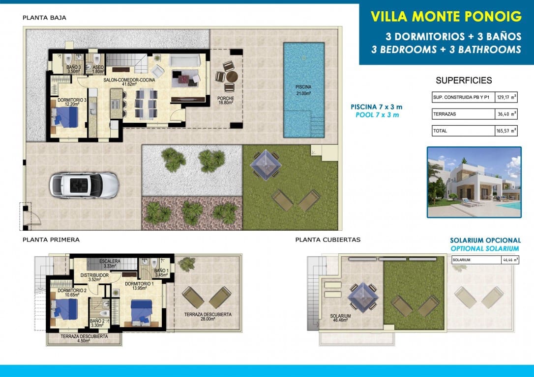 3 soveværelse Villa til salg i Polop med swimmingpool - € 598.000 (Ref: 8882354)