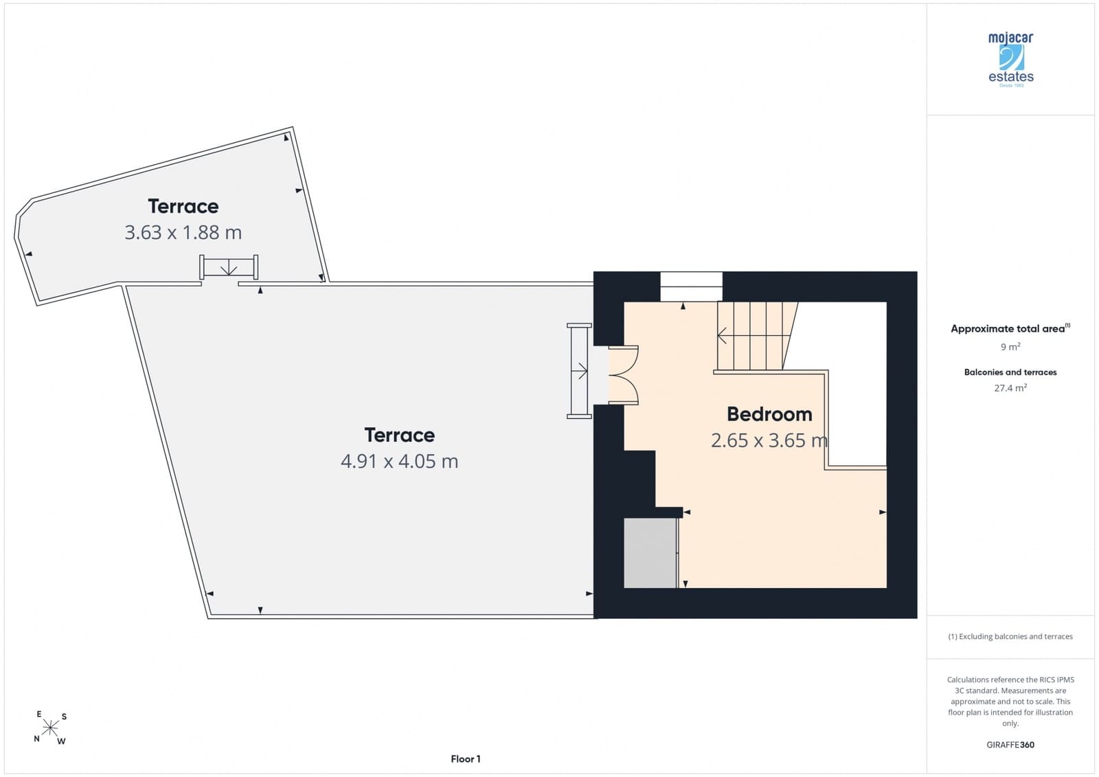 2 chambre Maison de Ville à vendre à Mojacar - 250 000 € (Ref: 10004849)