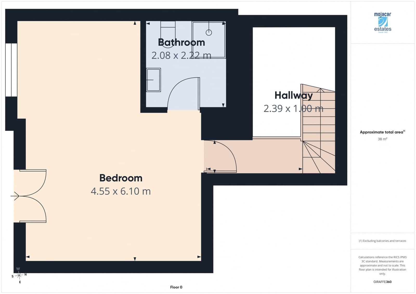 3 soverom Hus til salgs i Mojacar med svømmebasseng garasje - € 385 000 (Ref: 10014897)