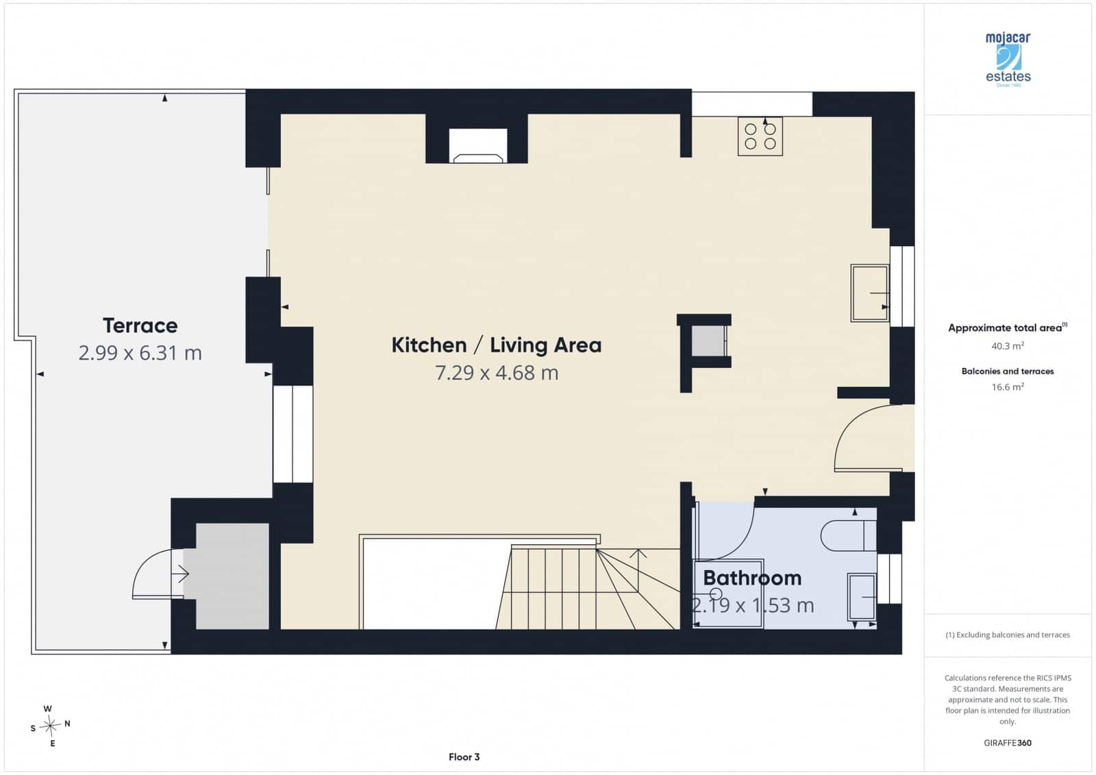 3 soverom Hus til salgs i Mojacar med svømmebasseng garasje - € 385 000 (Ref: 10014897)