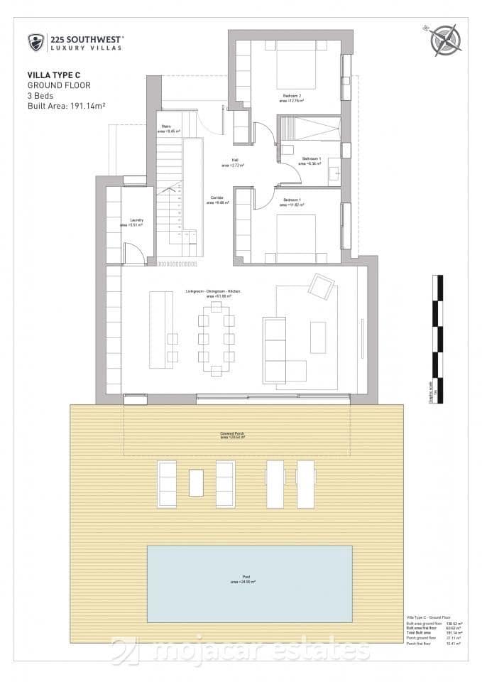 3 sypialnia Willa na sprzedaż w Vera z basenem garażem - 707 700 € (Ref: 10145375)