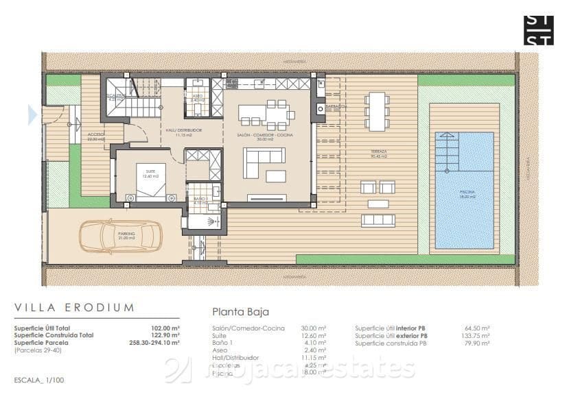 3 bedroom Villa for sale in San Juan de los Terreros with pool - € 392,000 (Ref: 8669521)