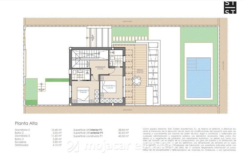3 soveværelse Villa til salg i San Juan de los Terreros med swimmingpool - € 380.000 (Ref: 8681789)
